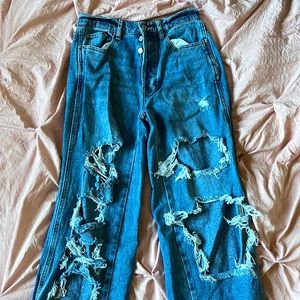 Pacsun Size 26 High Waisted Ripped Jeans
